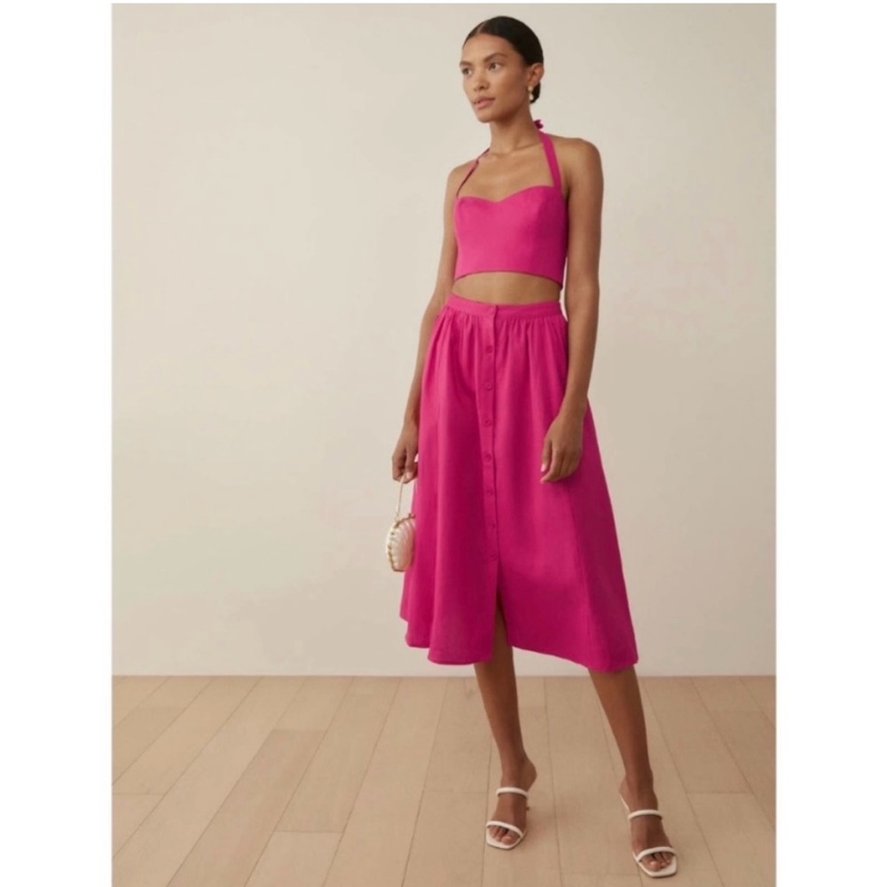 New with tags! Reformation Pink Midi Set